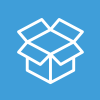 clear folding box icon 