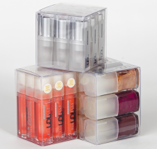 clear packaging for cosmetics shows colour