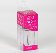 hang tab on clear printed plastic package cosmetics