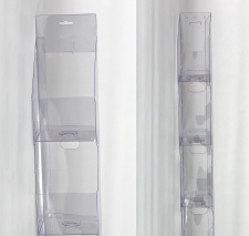 transparent plastic wall or shelf product hanger 