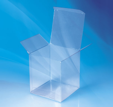 standard clear folding box cube retail packaging