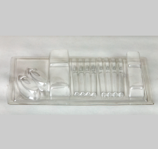 transparent plastic vacuum form tray for packaging