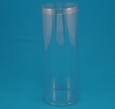 transparent tube retail packaging
