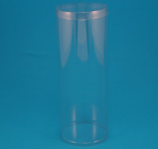 clear tube for packaging wine bottles etc. transparent tube retail packaging